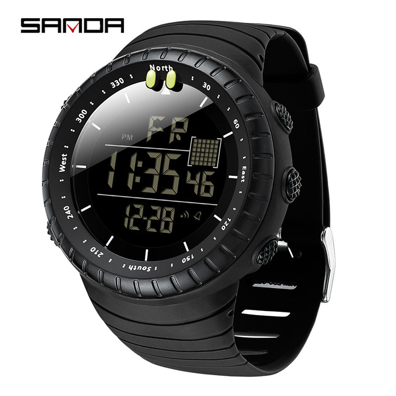 SANDA Luminous Digital Sports Watch – Waterproof Outdoor Multi-Function Men’s Watch