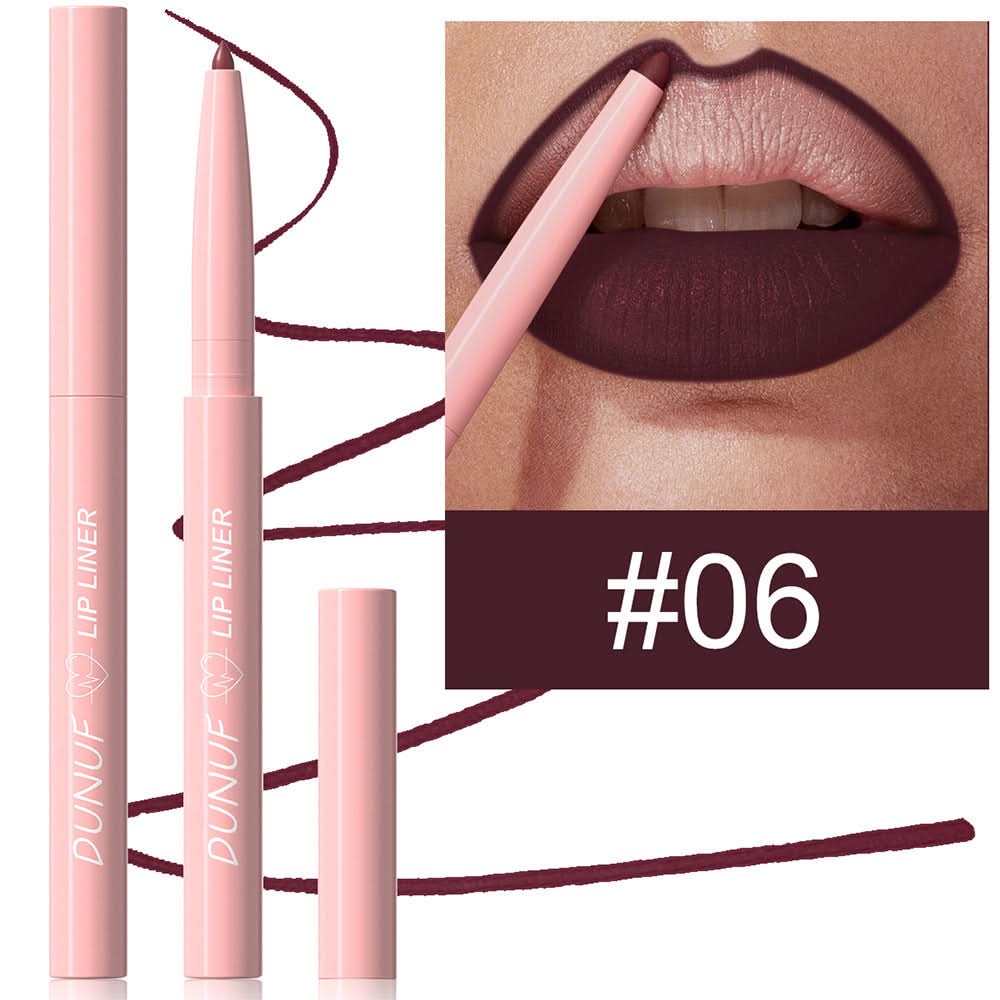 DUNUF Matte Velvet Lip Liner Set – Easy to Apply, Long-Lasting