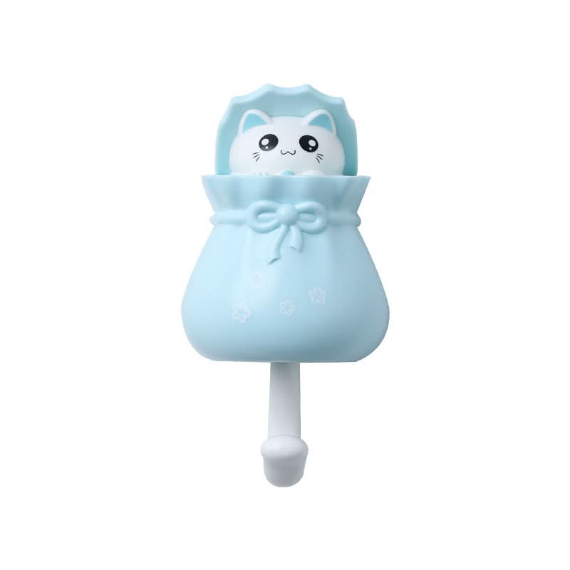 Punch-Free Kitty Wall Hook – Hook for Kitchen, Bathroom & Dorm (2.5KG Load)