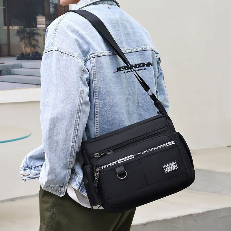 Men's Waterproof Multi-Pocket Business Backpack