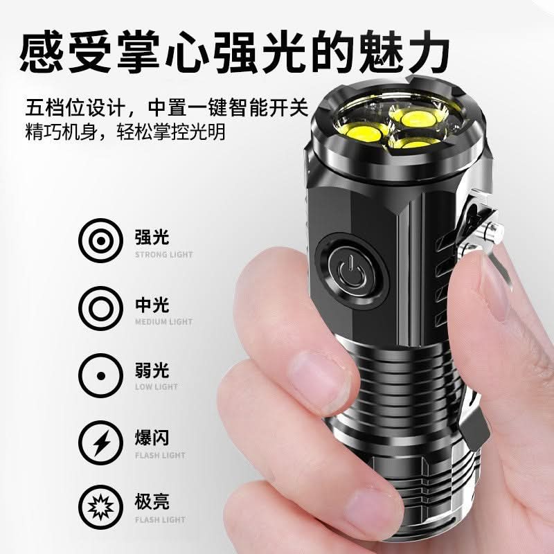 Portable Multi-Function LED Flashlight – Strong Light