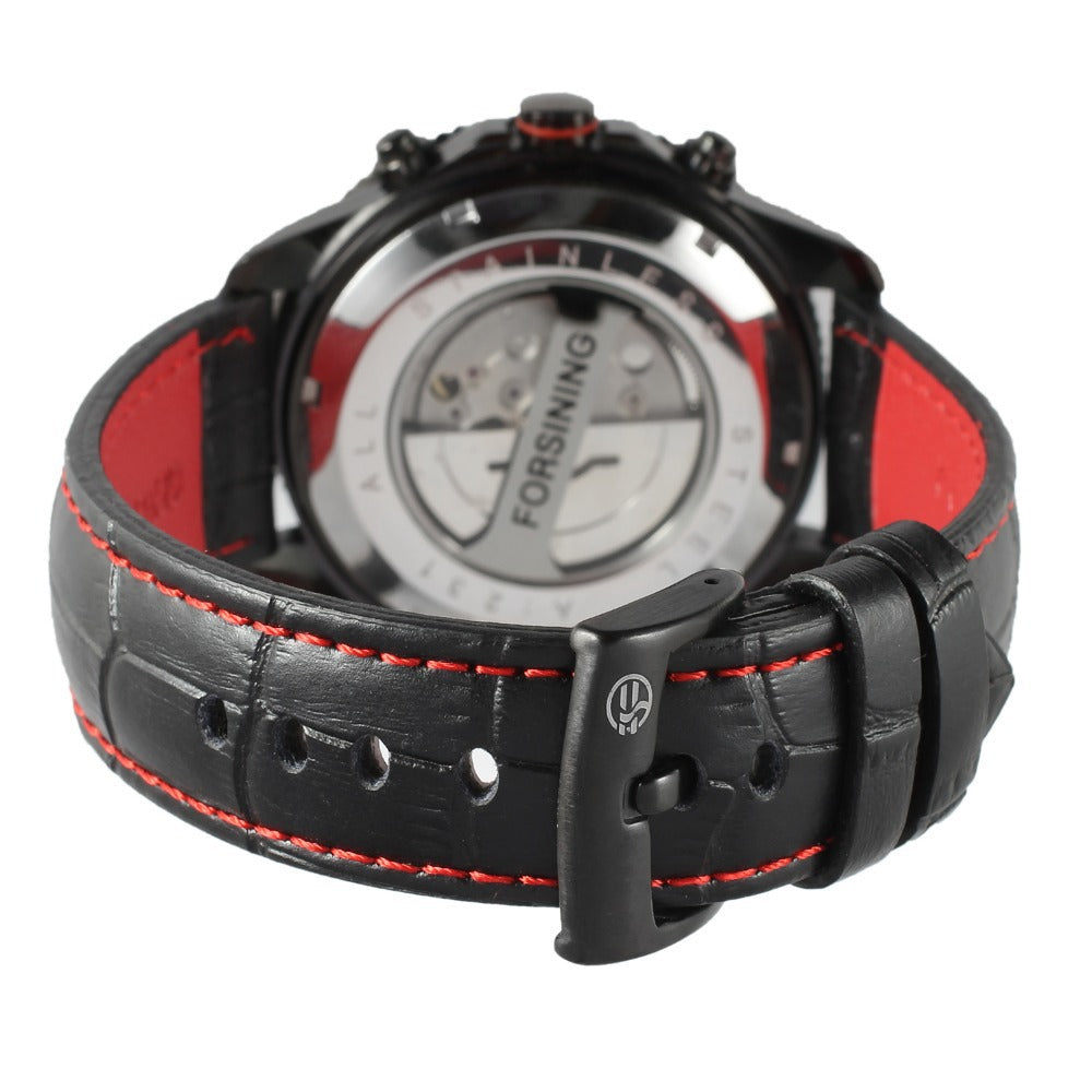 Men's Mechanical Tourbillon Watch – Month & Moon Phase Display
