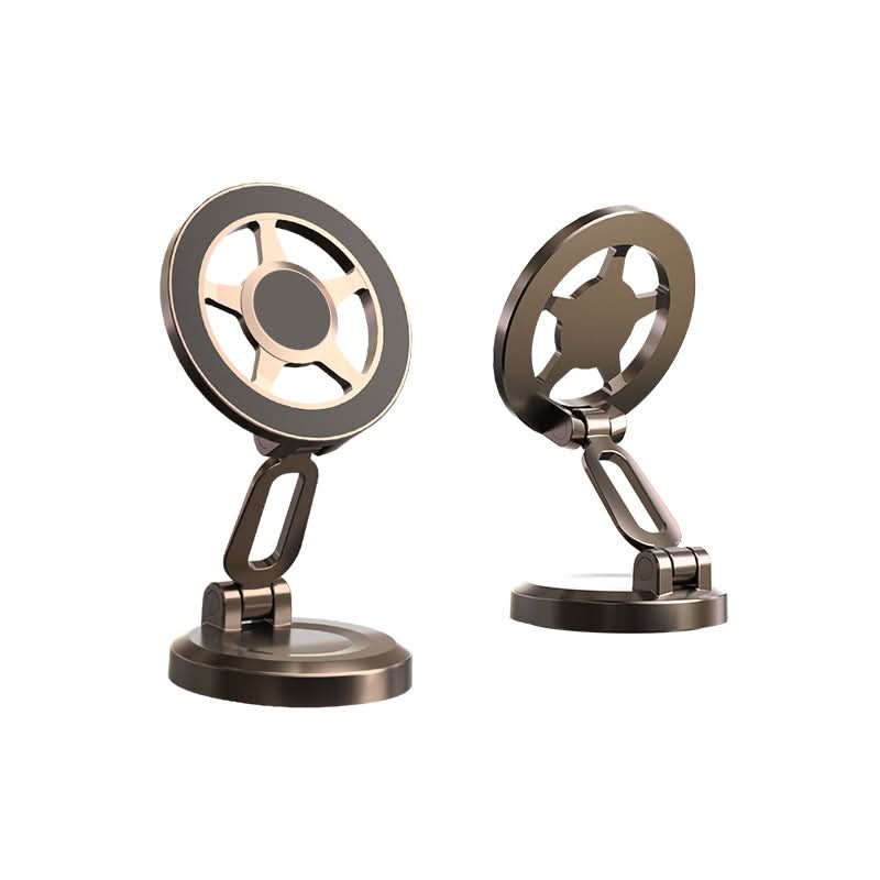 Magnetic Car Phone Holder – Foldable, Anti-Shake, Adhesive Mount