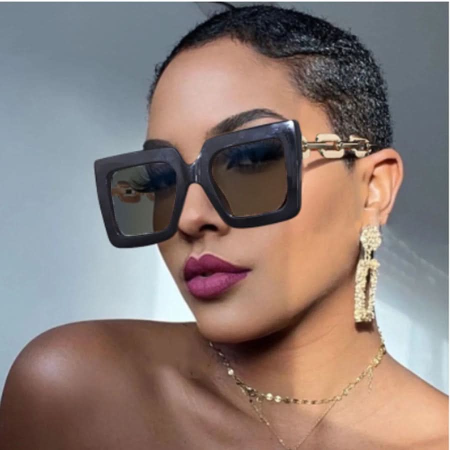 Oversized Square Sunglasses for Women – UV400 Protection