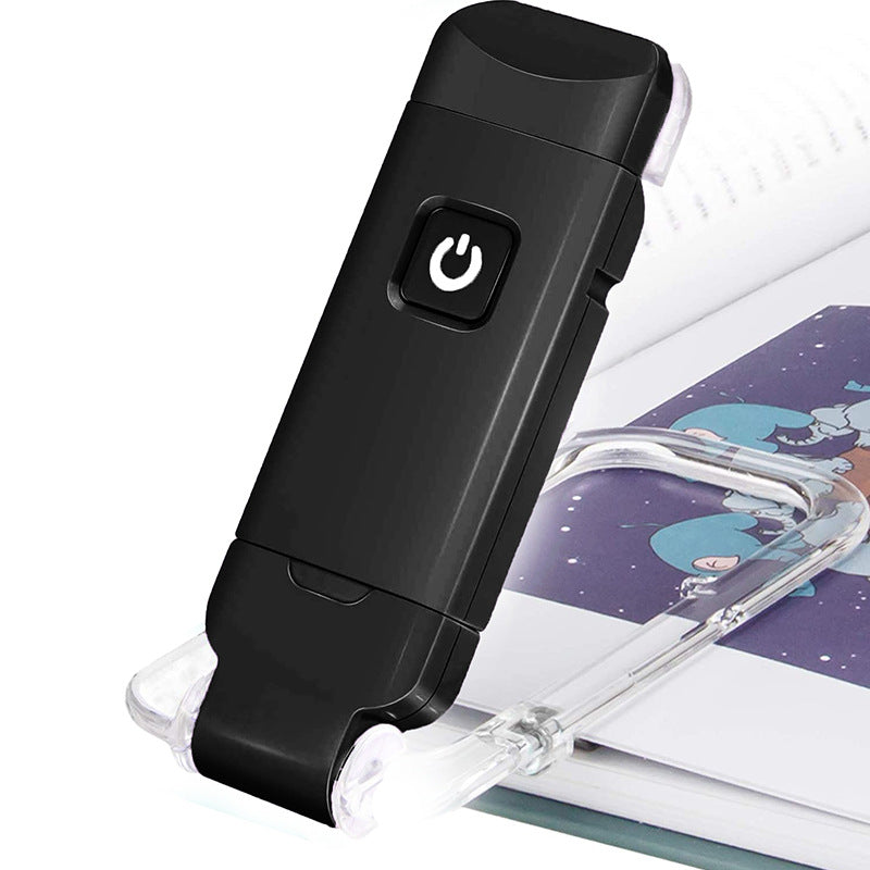 USB Rechargeable Book Light – Clip-On Bookmark Lamp, Portable LED Reading Light
