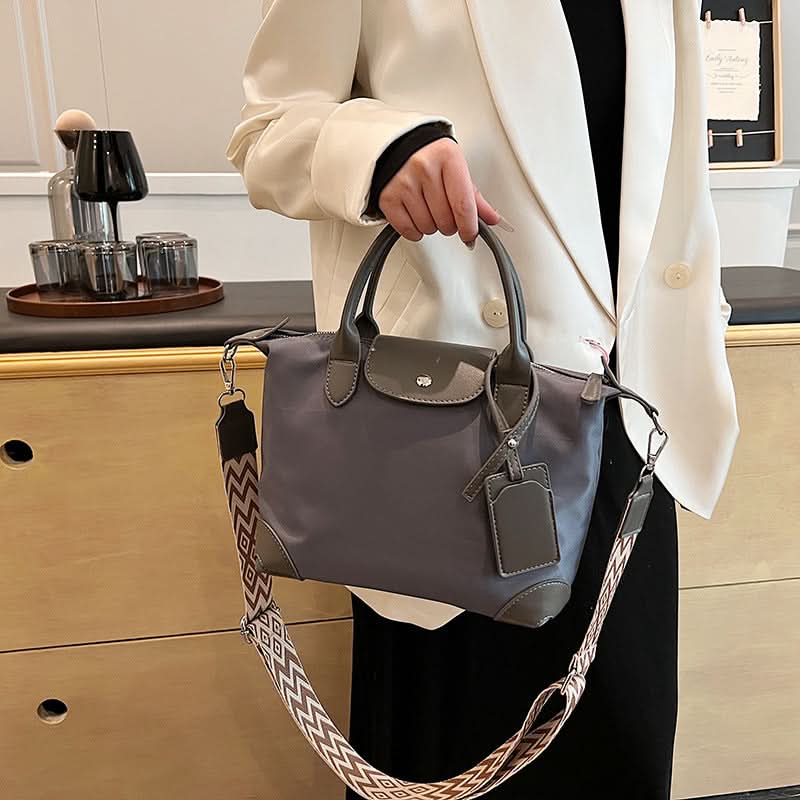Women's Lightweight Nylon Handbag – Shoulder & Crossbody Bag