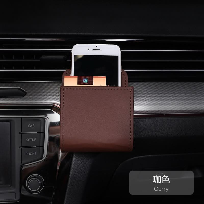 Leather Car Air Vent Storage Box (Set of 2)