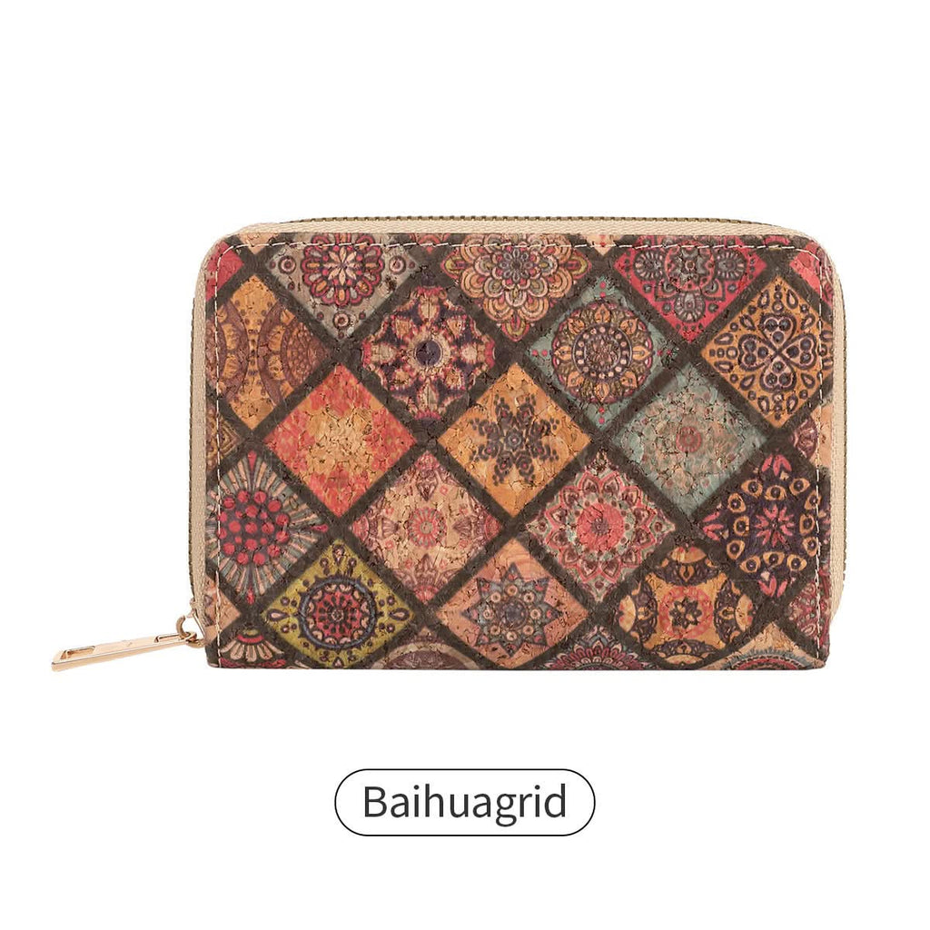 Women's Retro Floral Short Wallet – PU Leather Purse