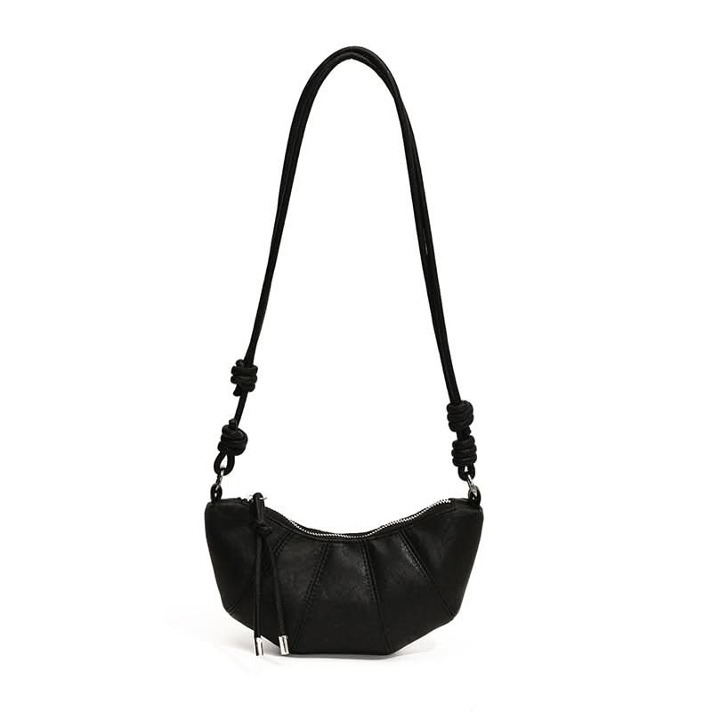 Women’s Retro PU Leather Dumpling Bag – Trendy Small Shoulder Bag