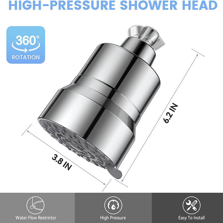 Concealed 4-Inch ABS Shower Head Set – Chrome Rain & Massage Shower with Electroplated Finish