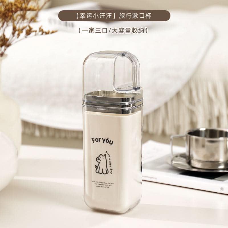 3-in-1 Travel Mouthwash Cup –Toothbrush Holder & Wash Cup Set