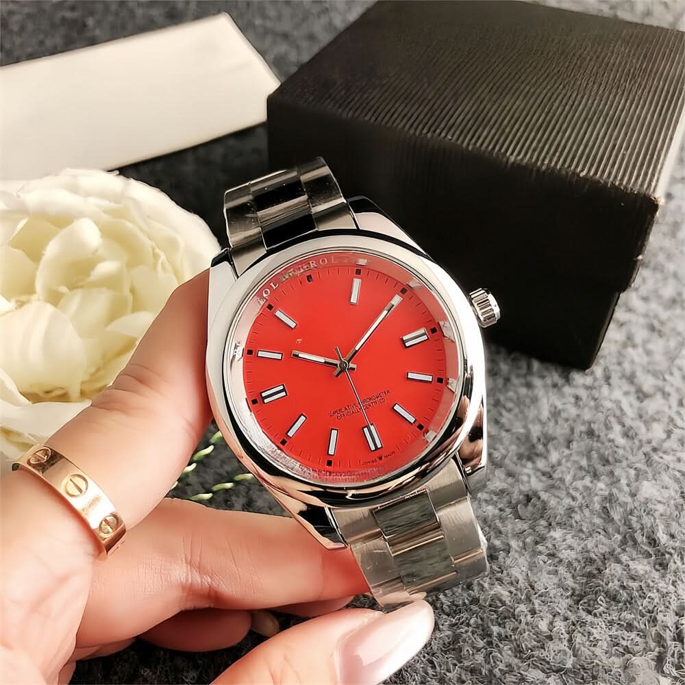 Unisex Quartz Watch with Large Dial & Calendar – Waterproof Fashion Timepiece