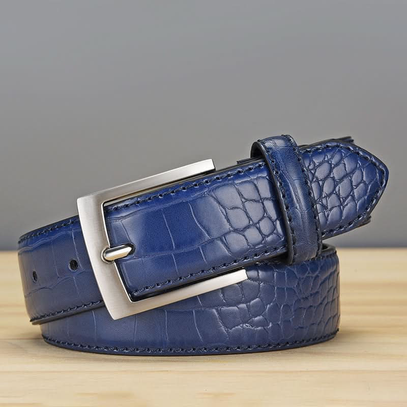 Men's Crocodile Pattern PU Leather Belt