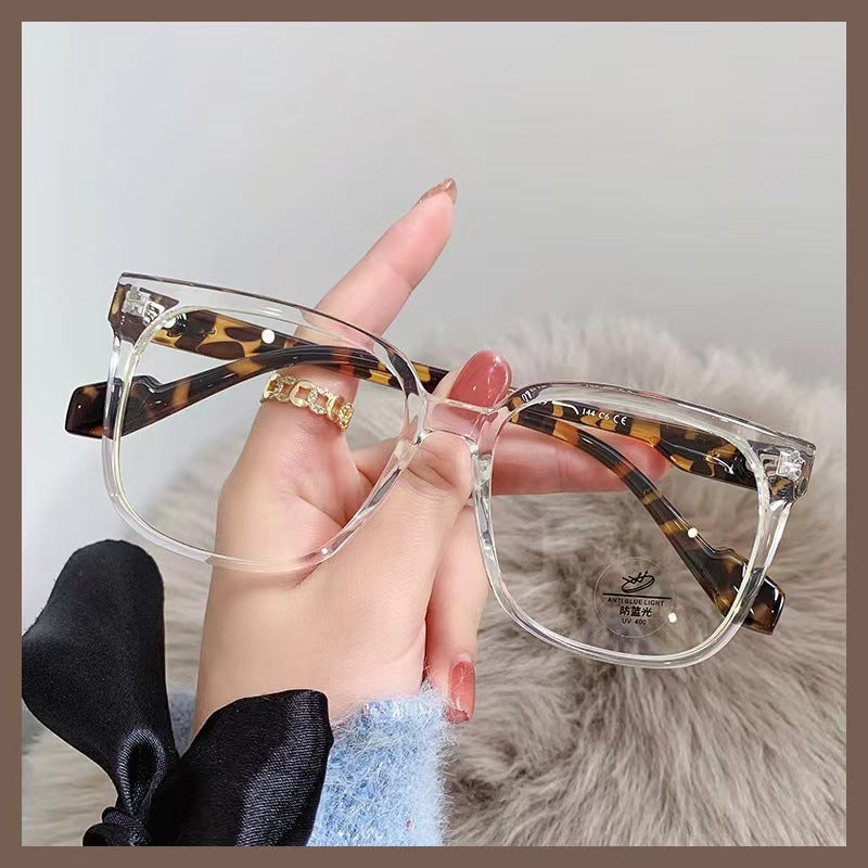 Retro Korean Myopia Glasses Frame – TR90 Anti-Blue Light Eyewear for Men & Women