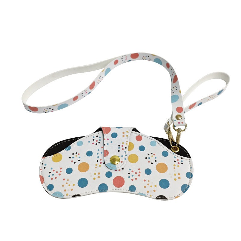Floral Neck Hanging Leather Glasses Case – Stylish Glasses Holder