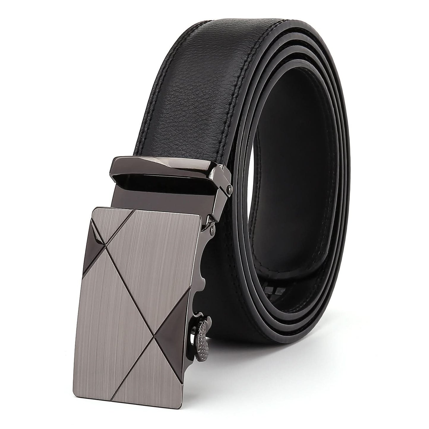 Men's Leather Automatic Buckle Belt