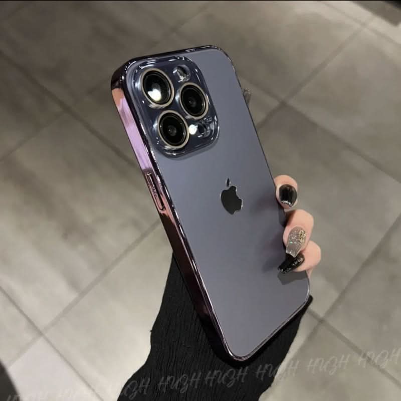 Anti-Fingerprint Frosted iPhone Case with Lens Protection