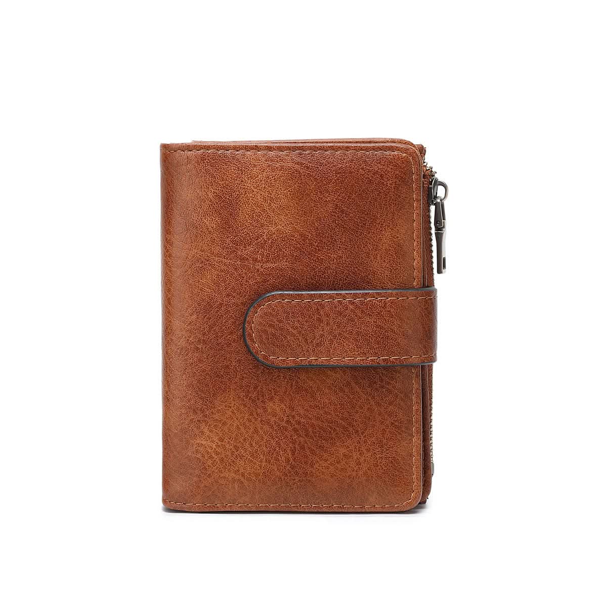 Women's RFID Blocking PU Leather Tri-Fold Wallet – Multi-Card