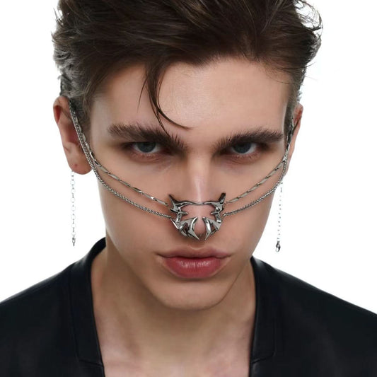 Silver Punk Nose Decoration, Unisex Accessory