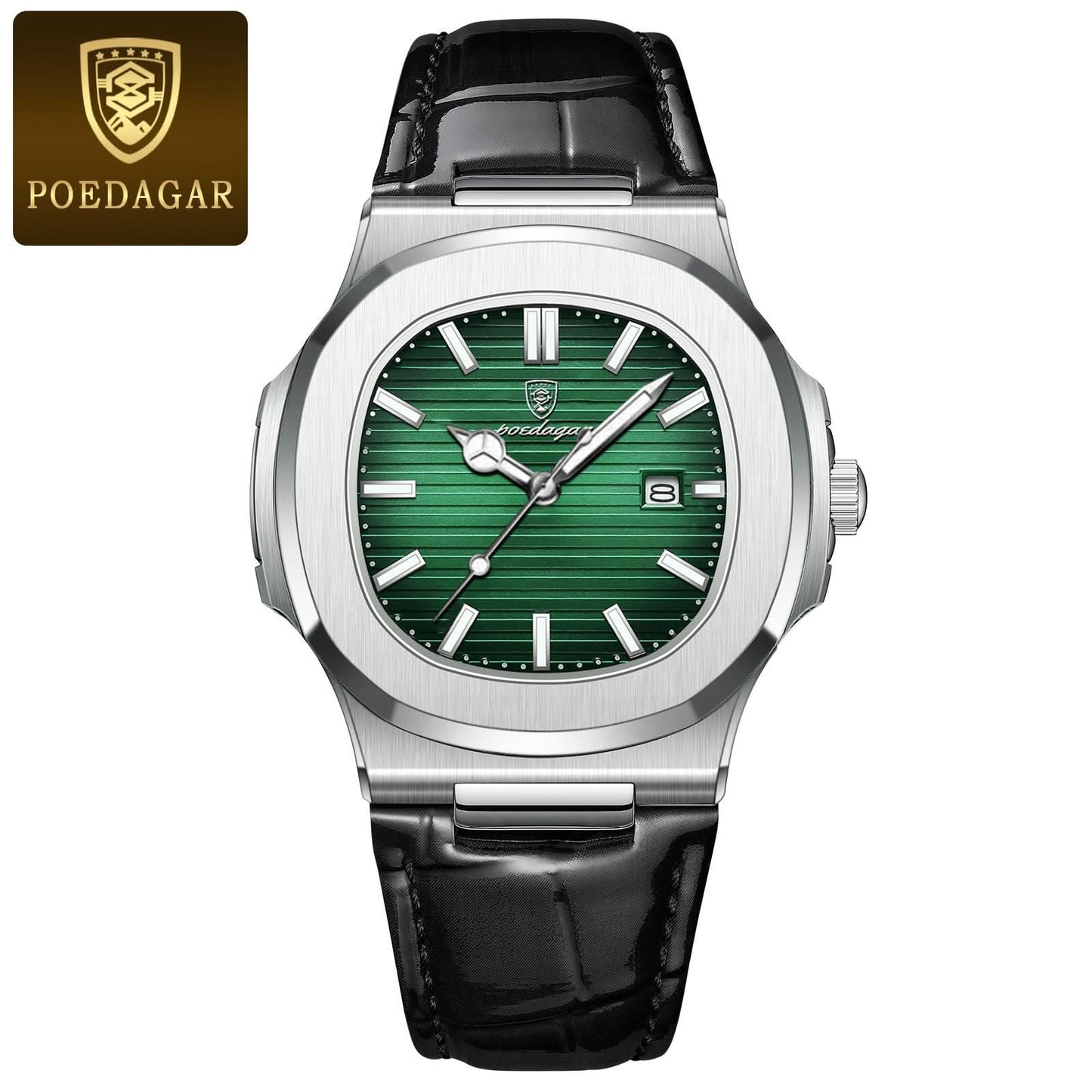 Men’s Ultra-Thin Quartz Watch, Luminous Design