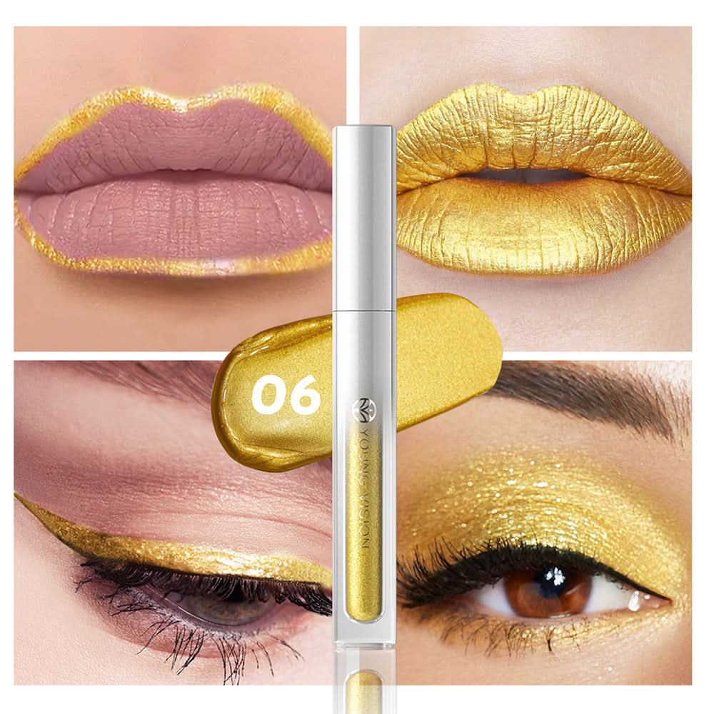 YOUNG VISION Diamond Lip Gloss – Non-Sticky, Multi-Use Pearlescent Makeup