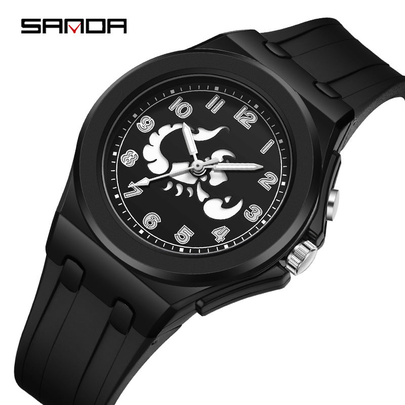 Sanda Constellation Quartz Watch – Luminous Waterproof Student Watch for Kids