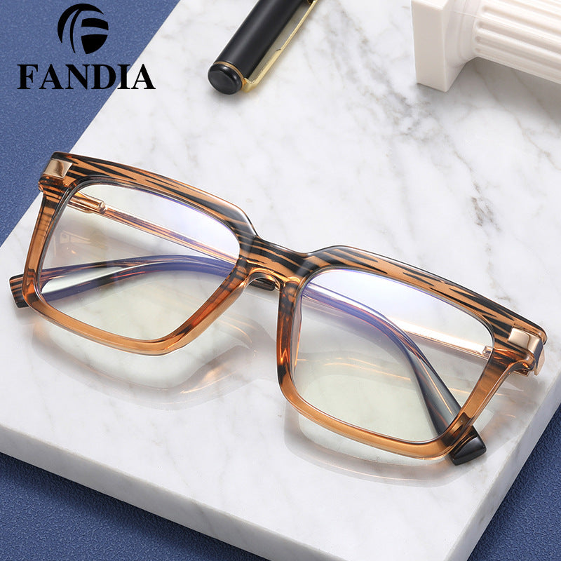 Men’s Retro Full Frame Blue Light Blocking Glasses – Metal Eyewear With Myopia-Ready