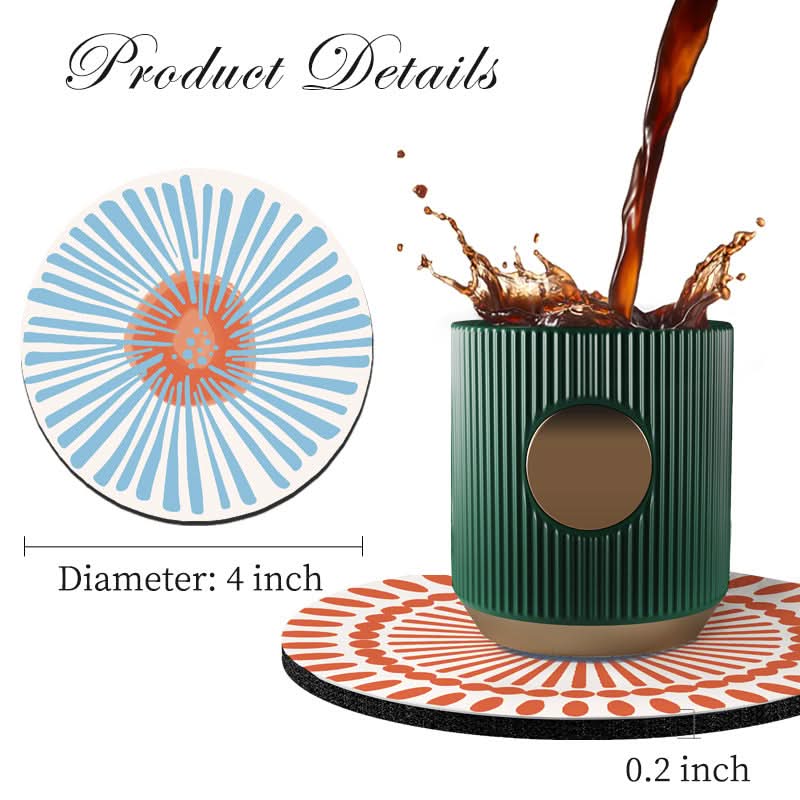 Oil-Proof & Scalding-Proof Coasters - Heat-Resistant Round Mats
