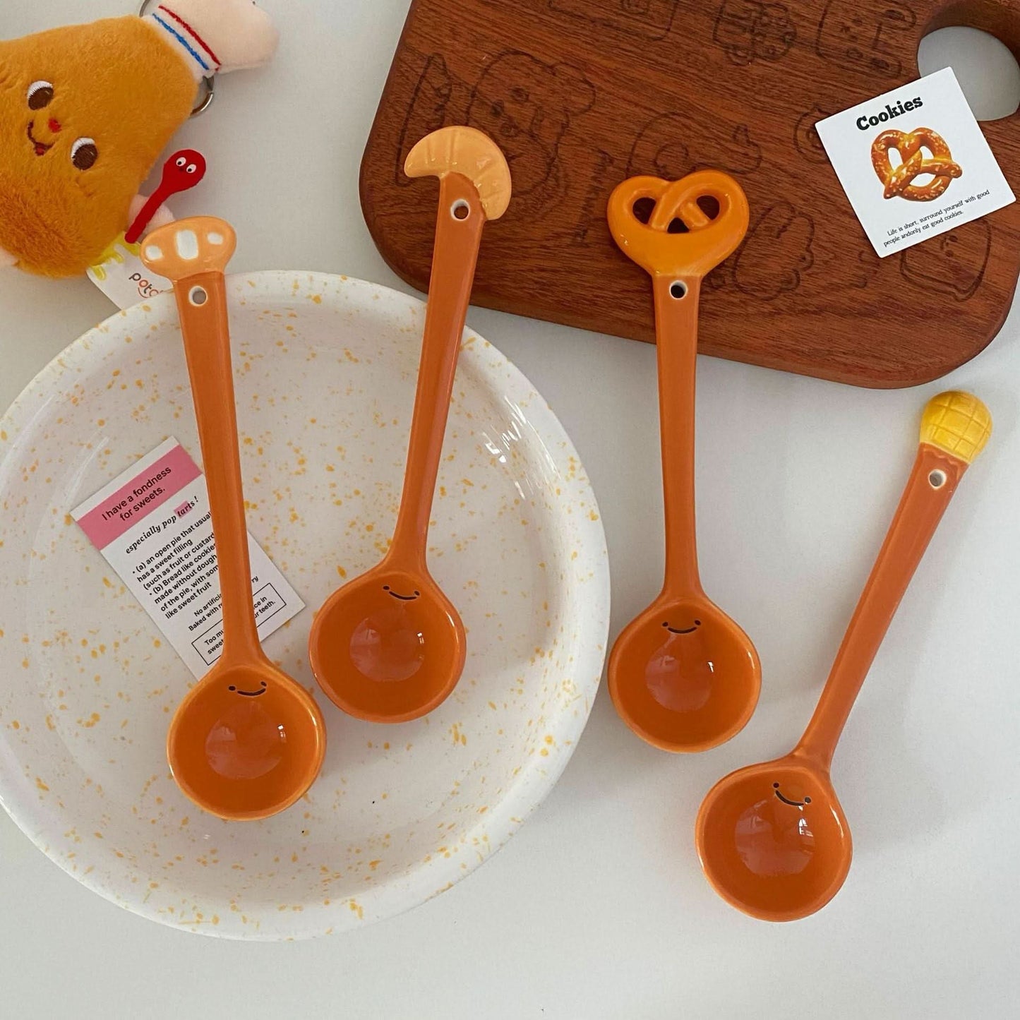 Cute Ceramic Bread Spoon for Soup