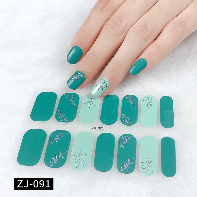 Waterproof 3D Gel Nail Stickers - Durable