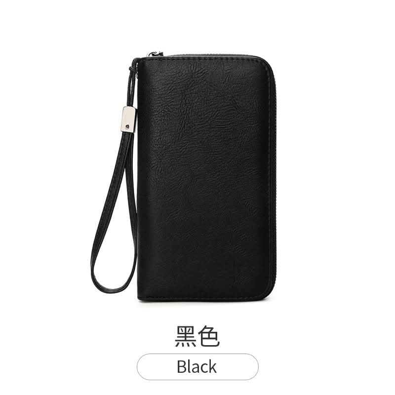 RFID Blocking PU Leather Accordion Wallet – Multi-Slot Card Holder