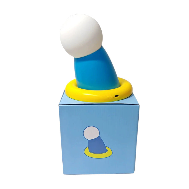 Doraemon Silicone Night Light – Lamp with Warm & White Light for Bedside or Kids' Room Decor