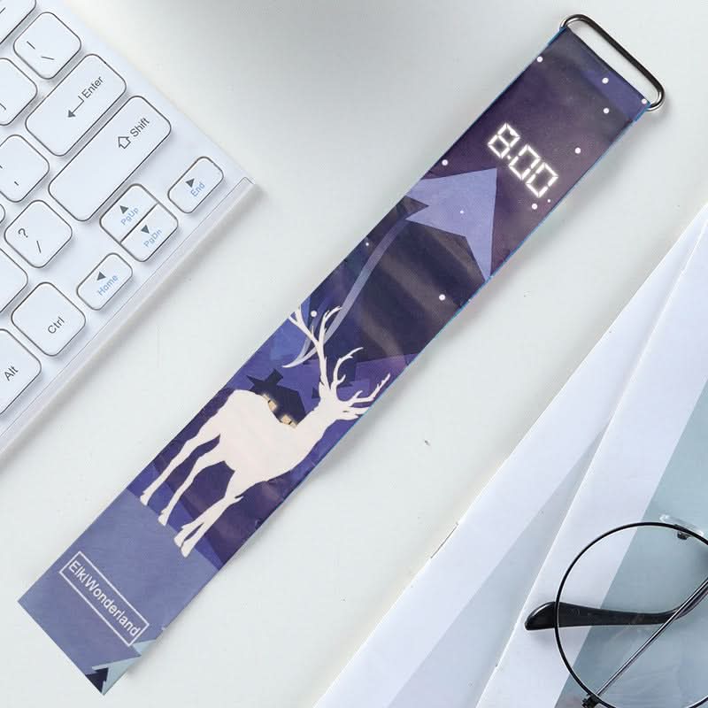 Trendy Paper Watch for Boys – Lightweight Digital Student Gift | Creative Design