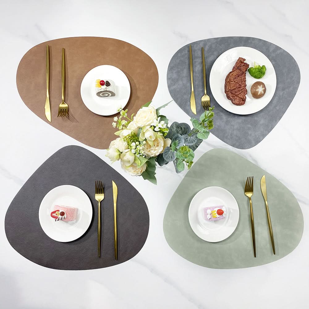 Double-Sided Leather Non-Slip Placemats