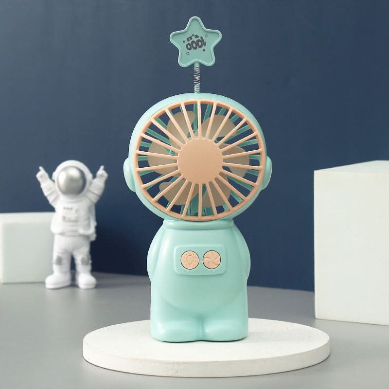Cartoon Handheld Fan with Star Light – USB Rechargeable