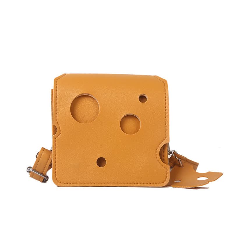 Niche Design Mini Cheese Triangle Crossbody Bag - Cute & Stylish