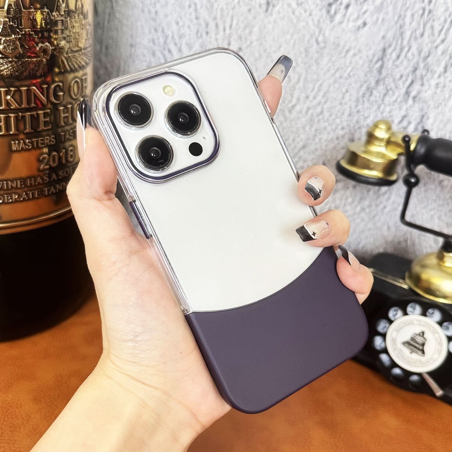 Transparent Shockproof PC iPhone Protective Case