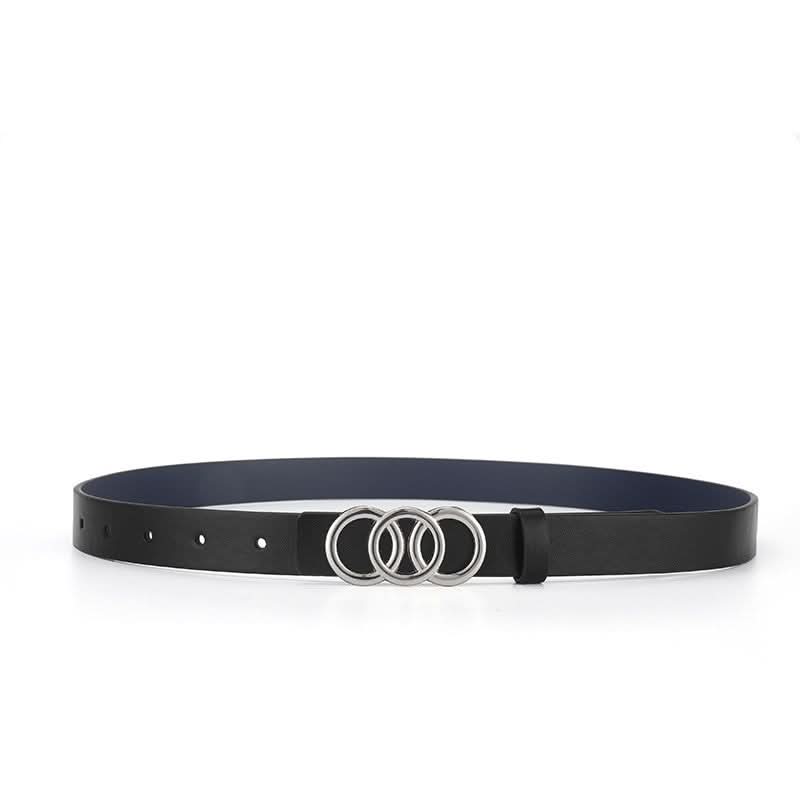 Women's Fashion Triple Round Buckle Belt –  For Jeans, Dresses & Workwear