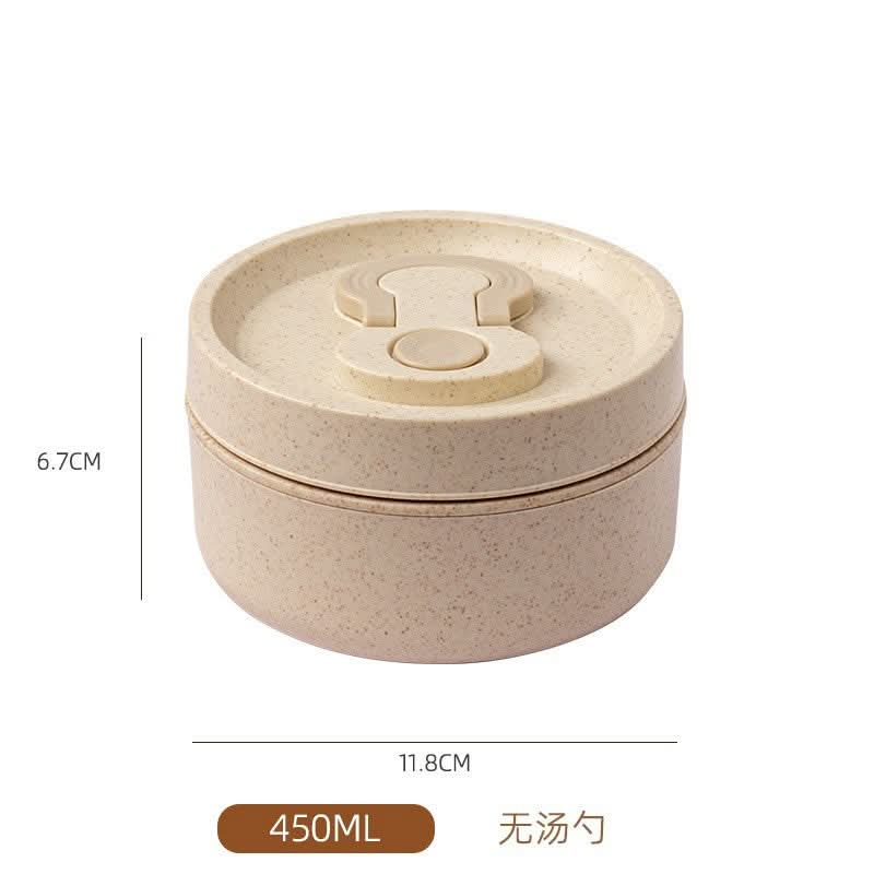 Wheat Straw Round Lunch Box – Microwave Safe Food Container