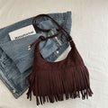 Women's Boho Tassel Shoulder Bag – Retro Chic Tote Bag