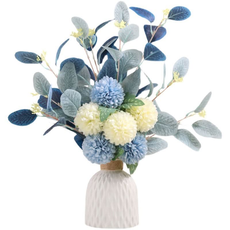 Ceramic Vase with Artificial Flowers