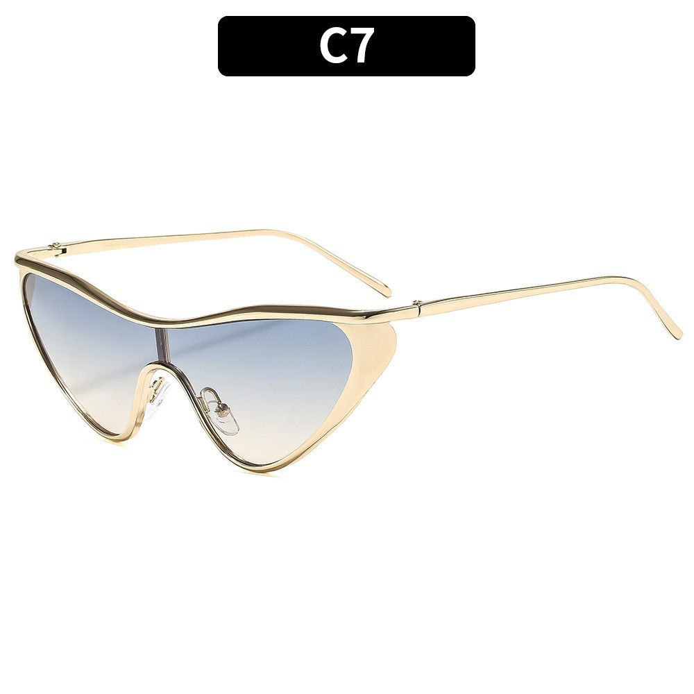 Trendy Metal Frame Women’s Sunglasses – UV Protection Fashion Shades for Everyday Style