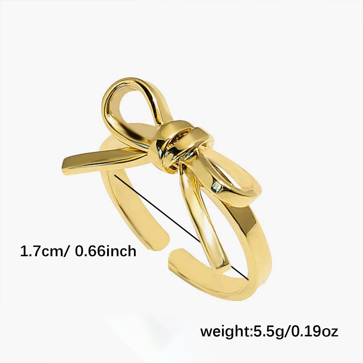 Creative Bow Open Ring for Women – Knotted Jewelry in Gold & Silver