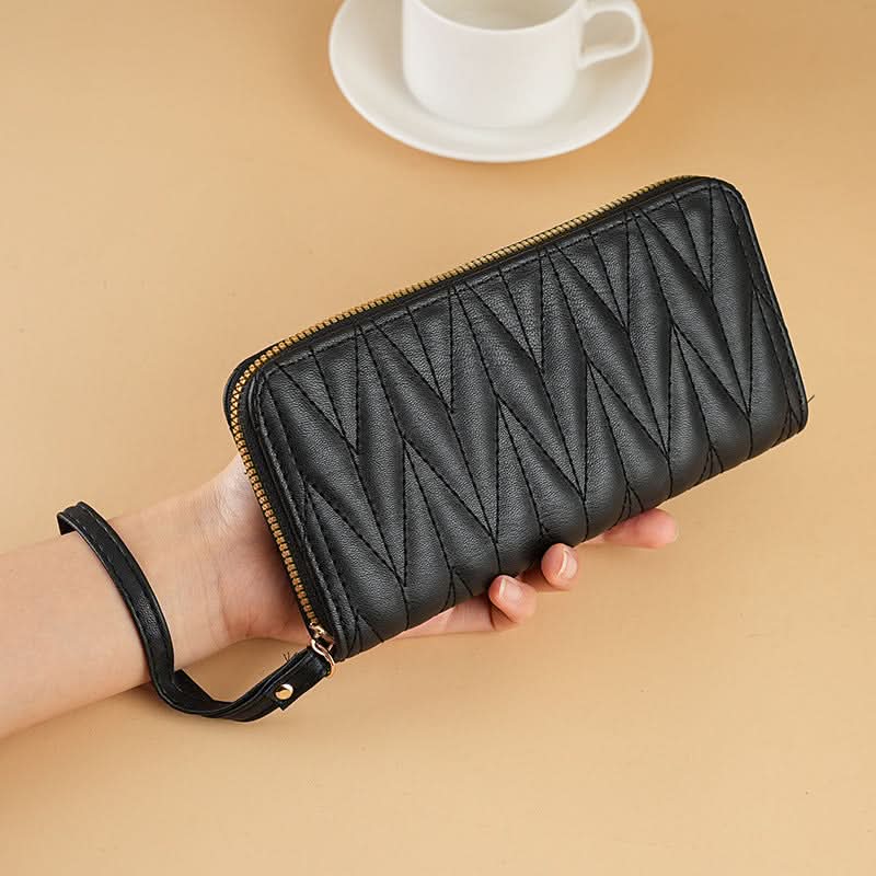 Women’s Wallet – Elegant Zipper Clutch Bag, Short & Long