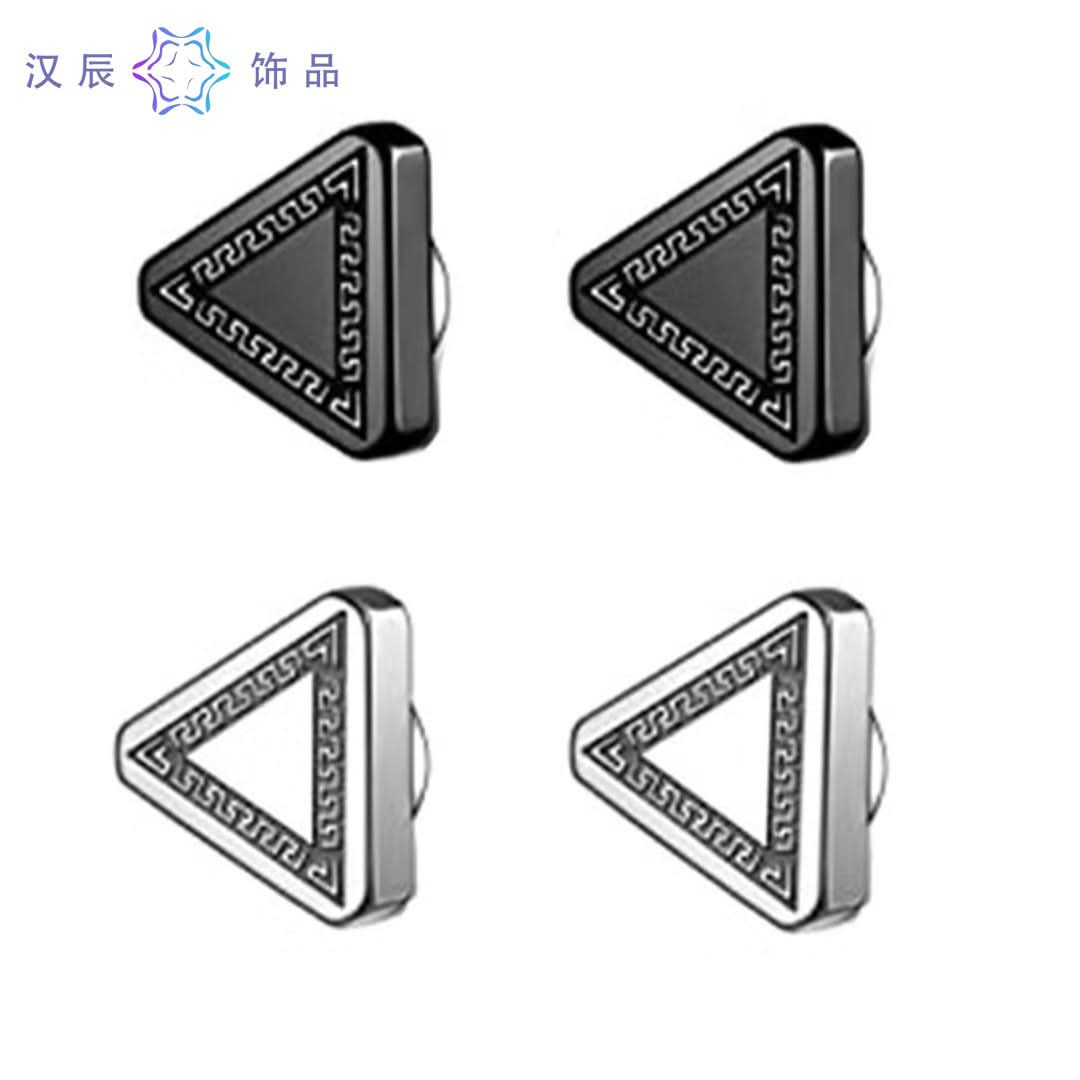 Men’s Trendy Triangle Ear Clips - Non-Pierced Earrings