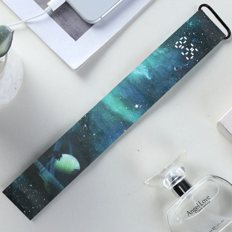 Trendy Paper Watch for Boys – Lightweight Digital Student Gift | Creative Design
