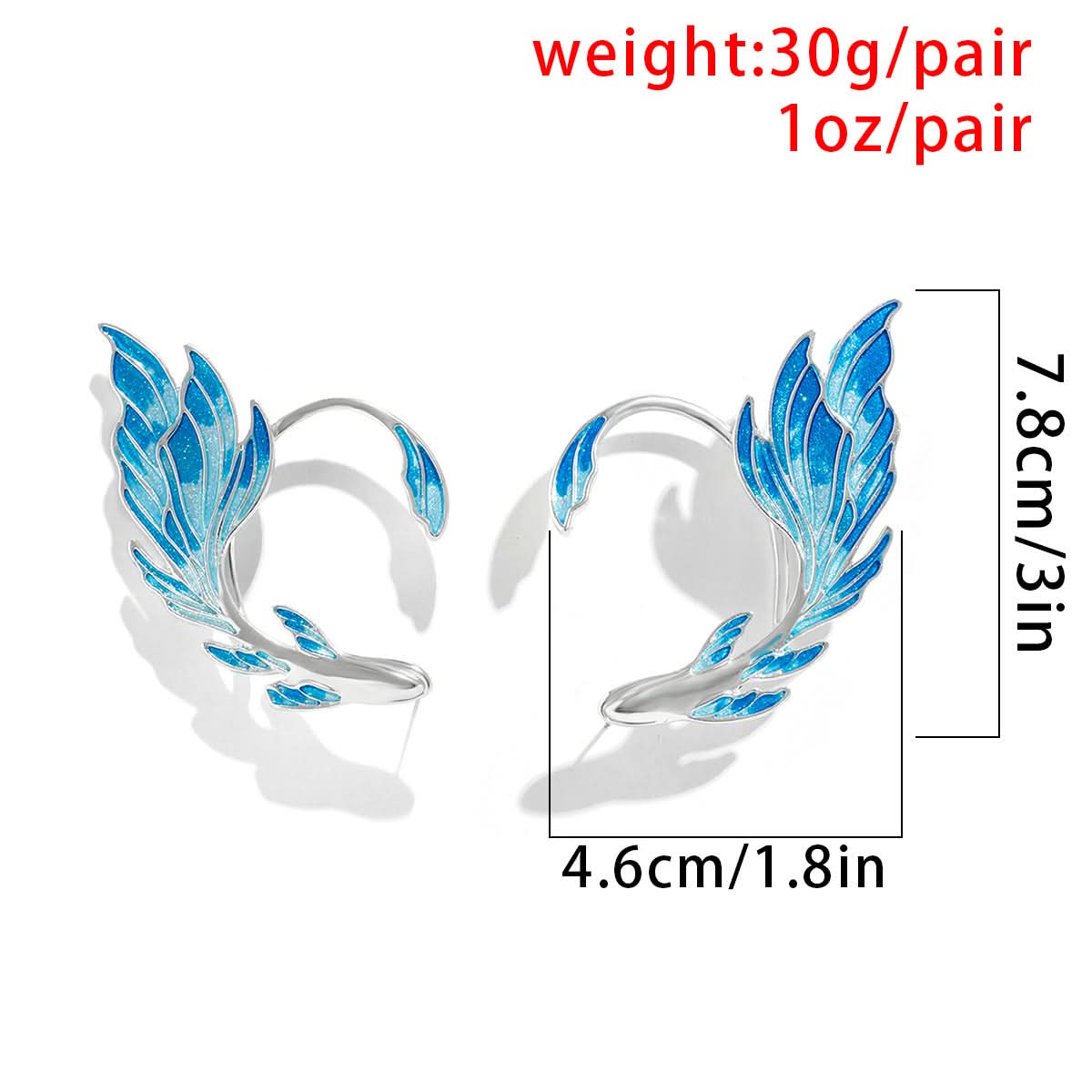 Blue Wing Ear Cuff for Women