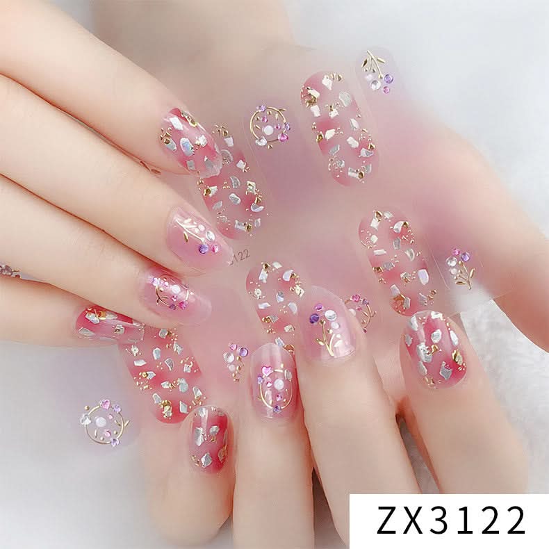3D Star Diamond Nail Stickers Set