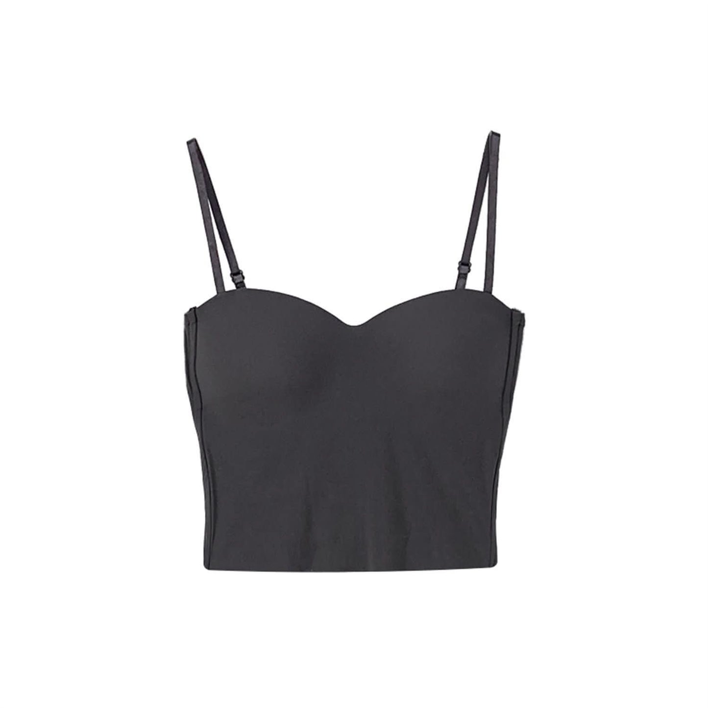 Ice Silk Yoga Camisole with Built-In Bra