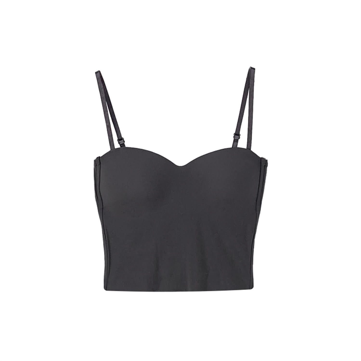 Ice Silk Yoga Camisole with Built-In Bra